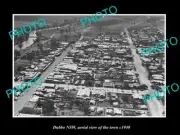 OLD LARGE HISTORIC PHOTO OF DUBBO NSW AERIAL VIEW OF THE TOWN c1940 1