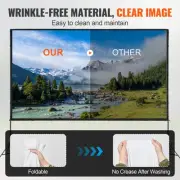 150 Inch Outdoor Projector Screen with Stand Portable For Home Theater Movie