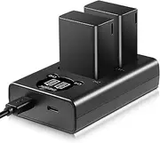 [ENEGON] EN-EL25 EN-EL25A Battery 2-Pack 1600 mAh and Smart LED Dual Charger Kit for Nikon Z Series, Z50, Z30, Z FC, Nikon EN-EL25, EN-EL25A, 4241 Battery and Nikon MH-32 Digital Camera