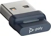 Poly BT700 USB-A Bluetooth USB Adapter, Black/Silver