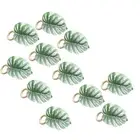 Monstera Napkin Rings Set of 10, Faux Palm Tree Napkin , Green Leaf9098