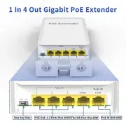 5 Port Waterproof POE Extender POE Repeater 1000Mbps Outdoor Network VLAN