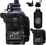 Iron Infidel Battle Bottle 2.0 (Black Camo - 2 litres)
