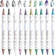 Nail Point Graffiti Pens, 10X Manicure Craft Nails Drawing Pens, Home and Salon Use Scrapbook Highlighter Fingernails Beauty Maker for Mother, Wife