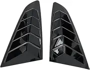 1 Pair Car Rear Window Louver Shutter Trim Cover Compatible for Ford Mustang 2015-2023 Side Louver Air Vent Scoops Spoiler