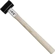 KAKURI Chisel Hammer 16 oz (450g) Japanese Daruma Hammer Woodworking Carpenter Tool for Chiseling, Wood Carving, Large Face Heavy Duty Japanese Carbon Steel Round Head Black, Made in JAPAN