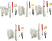 Tofficu 5 Sets Threading Needles Set for Home Cross-Stitch Large Eye Sewing Needles