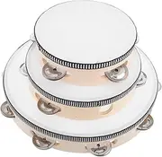 OFFIGAM 3pcs Hand Drum Teaching Percussion Tambourine ' Musical Instruments Tambourine Tambourines Musical Instruments Hand Instruments Tambourines for Wooden