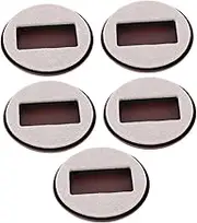 HEALSOPTHY 5pcs Non-Slip Pad Furniture Chair Foot Stick Desk Chair Wheels Office Chair Wheel Stopper Castor Pads Anti Slip Rail Pads Caster Wheel Cover Non Slip Pads Fixing Pad Silver Felt