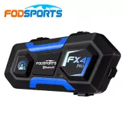Noise Cancel FX4 PRO Wireless Bluetooth Motorcycle Helmet Intercom Headset 4 Way