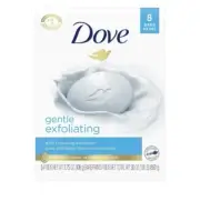 Dove Gentle Exfoliating With Renewing Exfoliants Beauty Bar Soap, 3.75 oz 8 Bar