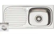 Oliveri Martini Single Right Hand Bowl Inset Sink With Drainer MR502
