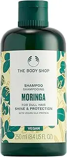 The Body Shop Moringa Shine & Protection Shampoo for Dull Hair, Vegan Silk Protein