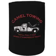 Alcohol Stubby Holder - Camel Towing Offensive - Funny Novelty Birthday Gift Joke Beer Can Bottle