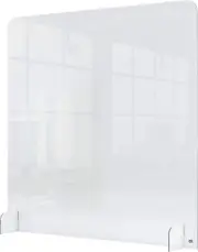 Nobo Social Distancing Plexiglass Acrylic 1 m Protective Counter Partition Barri
