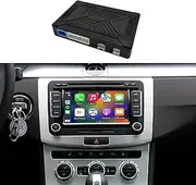 Wireless CarPlay&Android Auto Interface Compatible with VW Volkswagen Skoda SEAT OEM RNS510 Monitor Fit for Phaeton Golf Jetta Passat Tiguan Octavia,Support Bluetooth Audio