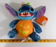Disney Stitch Plush in Pumpkin Costume 8" 2024 Halloween