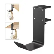 Adjustable Headset Headphone Desk Table Holder Hanger Clamp Clip Screws -Black