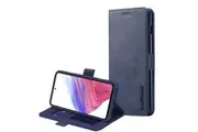 For Samsung Galaxy A53 5G SupRShield Wallet Leather Card Holder Flip Protective Shockproof Magnetic Case Cover (Navy Blue)