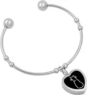 DOTUIARG Cremation Jewelry, Urn Bracelet for Ashes, Cuff Bangle,Expandable Bracelet,Ash Jewelry for Pet Remembrance Bracelet