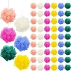 100 Pcs Bath Sponge Shower Loofahs Bulk Bath Luffas Exfoliating Body Scrubber