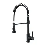 Decaura Kitchen Mixer Tap Pull Out Laundry Tap Faucet Swivel Spout 2-Mode Black