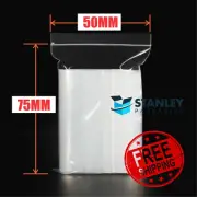 Resealabl Zip Lock Plastic bags 50x75mm Recloseable Zippper ZipLock 50UM(2"x3")