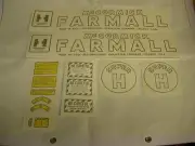 IHC International Farmall Model Super H Decal Set VINYL Cut - FREE SHIPPING
