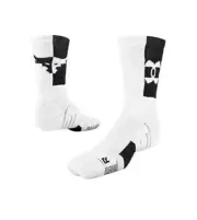 Under Armour - Playmaker Men’s ProjectRock Socks Fits -Size 7-8.5 White/Black
