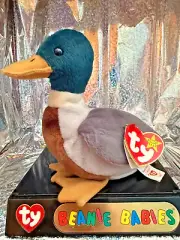 TY RETIRED Beanie Babies - JAKE 1997 Green headed Duck