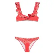 [Zimmermann] Zimmermann Lucky Frill Bikini III NUMERIC RED