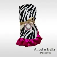 在飛比找momo購物網優惠-【Angel n Bella】頂級花苞攜帶毯 禮盒裝(桃邊斑