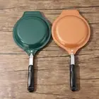 Non-stick Flip Frying Pan with Long Handle Pancake Maker Muffin Pan Steak