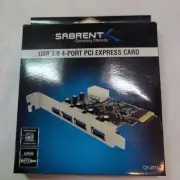 Sabrent 4 Ports USB 3.0 Super Fast 5Gbps PCI Express Card CP-4PTU