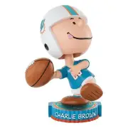 Charlie Brown Miami Dolphins Peanuts Bighead Bobblehead NFL Football