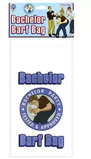 Bachelor Party - Novelty Barf Bags (8 pack)