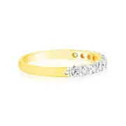 Luminesce Lab Grown 18ct Yellow Gold 1/2 Carat Diamond Eternity Ring, P