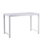 NNEDSZ Computer Desk Home Office Study Table White 120CM