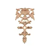 Wood Applique Flower Style Furniture Door Decals Levitation Home Accessories Kit
