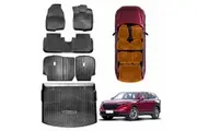Boot Liner Back Seat Protector Floor Mats for Honda CR-V 5-Seat CRV 2023-2025 Carpet Cargo Trunk Mat Luggage Tray