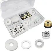 Fahgaer 50Pcs Airless Paint SprayerGaskets Seal Tip Gaskets Nylon Flat Spacers Silicone Gaskets for SprayerTip and Extension Rod