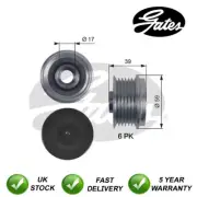 Gates Alternator Freewheel Clutch Pulley Fits Vauxhall Fiat Peugeot... #8668