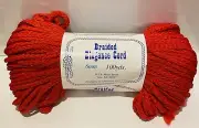 VTG Braided Elegance Cord RED Macrame 6mm 100 Yards NOS NEW TRIPLE