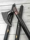 Wooden Walking Stick, Walking Cane For Men & Women, Brass Axe Handle Cane, Walki