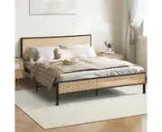 Oikiture Bed Frame Metal Bed Frame-Double