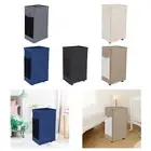 Collapsible Laundry Basket with Wheels Folding Laundry Hamper for College