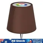 _ Wireless Bottle Lamp Rechargeable Warm Light & RGB Touch LED Table Lamp (Brown