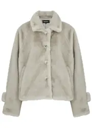 Meotine Kelly Faux fur Jacket - Grey - S/M (UK10-12 / M) S/M (UK10-12 / M)