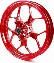 Red Front Wheel Rim Compatible with Yamaha YZF R3 R25 2015-2024 ABS include, MT03 MT25 2015-2024, Bearing included, Motorcycle Replacement Accessories Parts