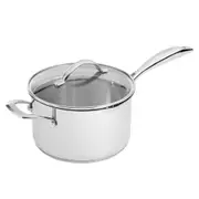 Scanpan Stainless Steel 20cm/3.5L Saucepan w/Lid Round Induction Cookware Silver